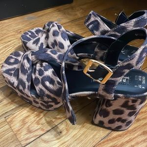 Women’s black and brown heels